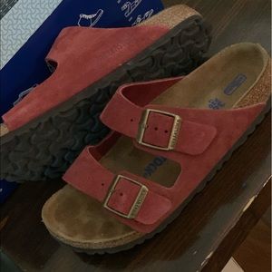 Birkenstock Arizona soft footbed rust red 36 6 sandals